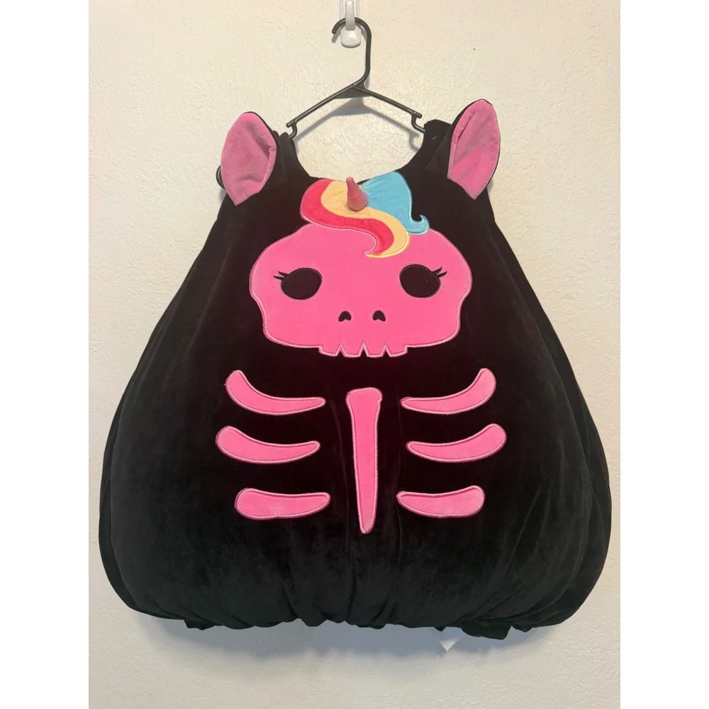 Squishmallows Jazwares Costume Play Unicorn Skeleton Black Pink Plush JWC4656